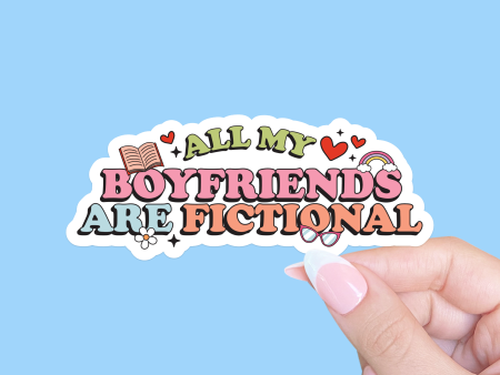 All my boyfriends are fictional, Bookish sticker, Smut For Sale