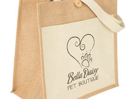 Izzy Jute-Cotton Tote For Sale