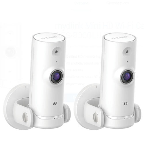 D-Link Mini HD Wi-Fi Camera (DCS-8000LH 2PK) Supply