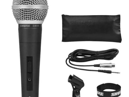 Shure SM58 Vocal Microphone with Vocal Switch for Superior Performance Supply