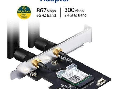 TP-Link AC1200 PCIe WiFi Card for PC (Archer T5E) Bluetooth 4.2 Supply