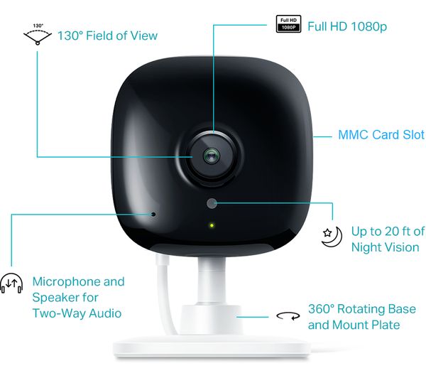 TP-LINK Kasa Spot KC105 Full HD 1080p WiFi Security Camera Supply