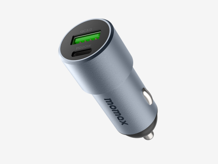 Dual Port Car Charger 38W - Space Grey Fashion