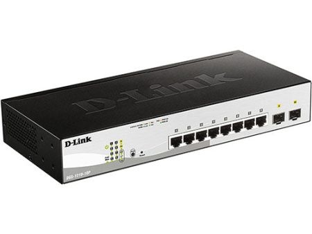 D-Link PoE+ Switch, 8 10 Port Smart Managed Layer 65W PoE Budget (DGS-1210-10P) Sale