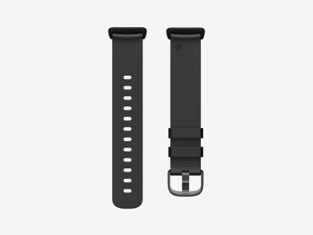 Leather Band for Fitbit Charge 5 - Black Fashion