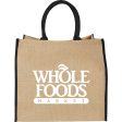 Large Jute Tote For Sale