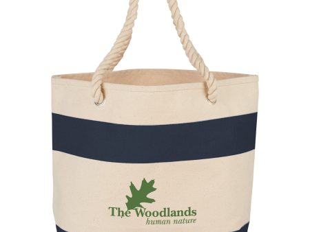 16 oz. Cotton Rope Handle Tote For Cheap