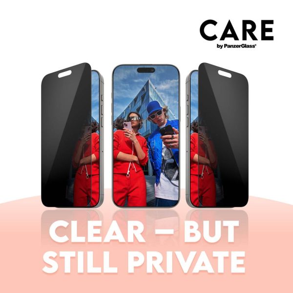 CARE By PanzerGlass iPhone 16 Pro Max 3-i-1 FLAGSHIP MagSafe Bundle - Cover   Privacy Skærmbeskyttelse (UWF)   Kamerabeskyttelse - Gennemsigtig   Sort Hot on Sale