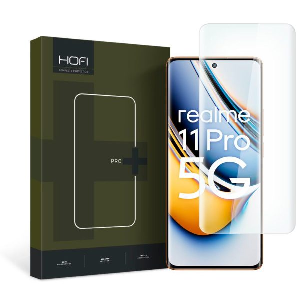 Realme 11 Pro+ (5G)   11 Pro (5G) Hofi UV Glass Pro+ Hærdet Glas Skærmbeskyttelse - Case Friendly - 2-Pak - Gennemsigtig Fashion