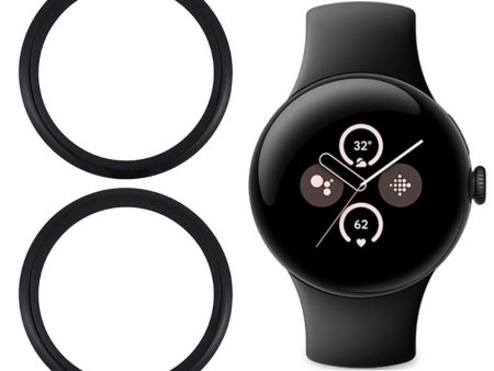 EIDERWOOD Google Pixel Watch 3 (45mm) Hærdet Beskyttelsesglas - 2 stk. - Gennemsigtig   Sort Kant Hot on Sale