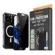 iPhone 16 Pro Max PanzerGlass 3-i-1 Bundle m. EasyAligner - Cover   Privacy Skærmbeskyttelse (UWF)   Kamerabeskyttelse - Gennemsigtig   Sort Online now