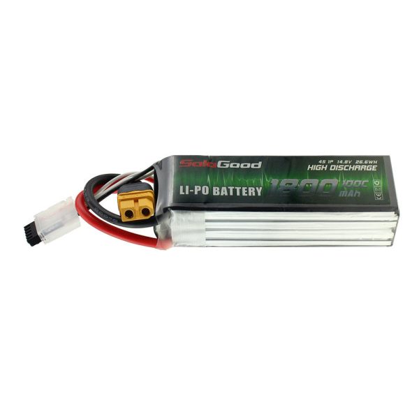 SoloGood 14.8V 1800mAh 100C 4S XT60 Plug Lipo Battery for Rc Racing Car Model Parts For Cheap